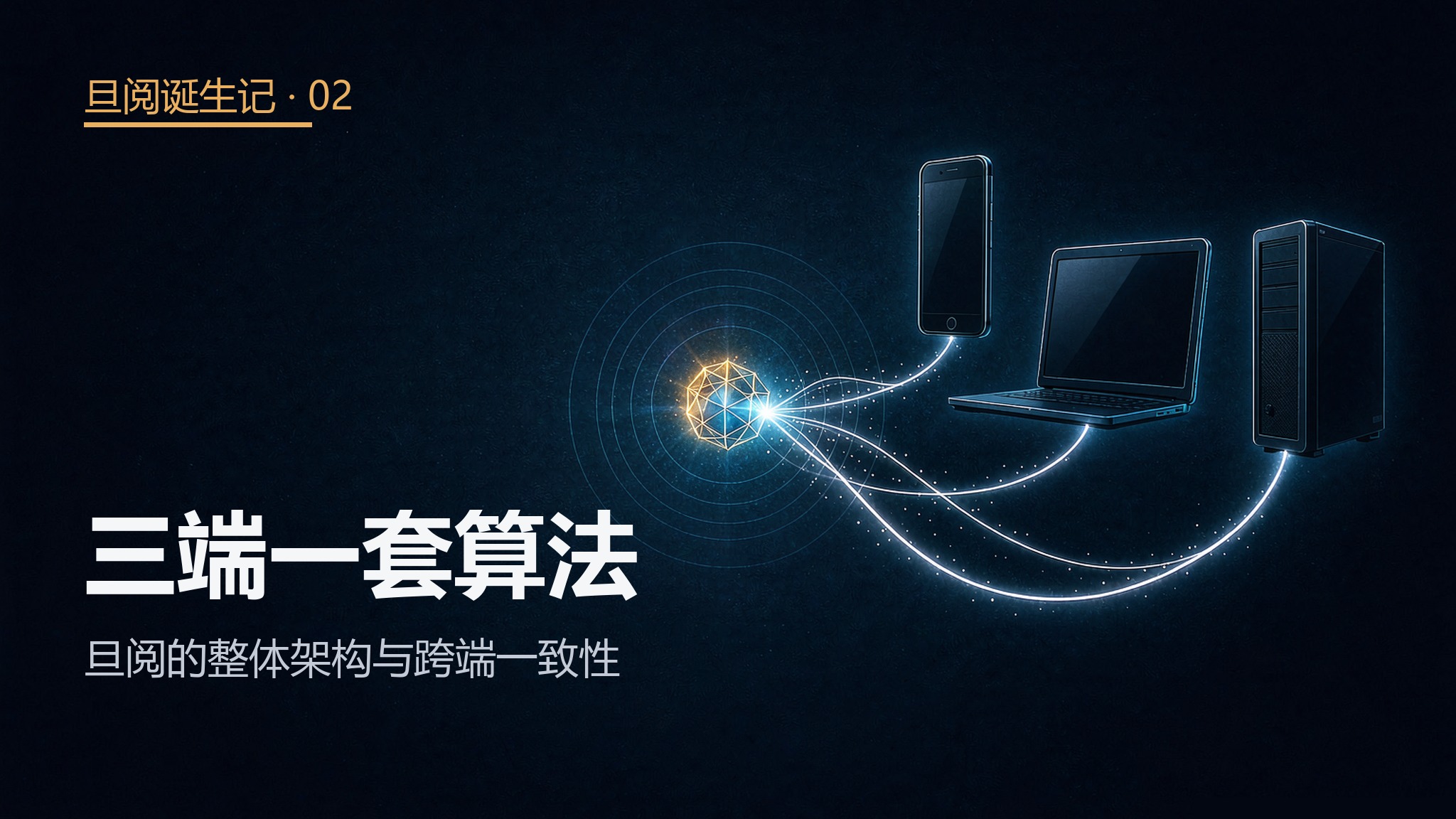 三端一套算法——旦阅的整体架构